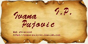 Ivana Pujović vizit kartica